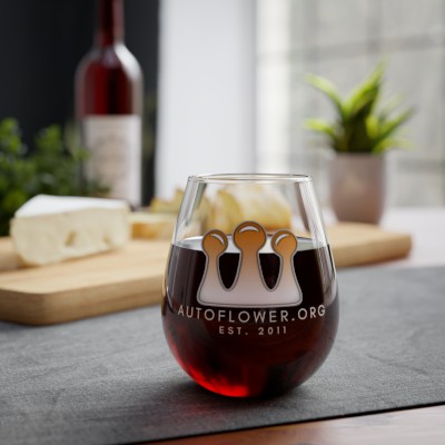 Official Logo Stemless Wine Glass