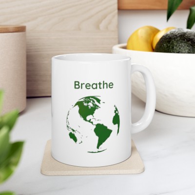 Breath with the Earth | Breathflow Logo | Ceramic Mug 11oz