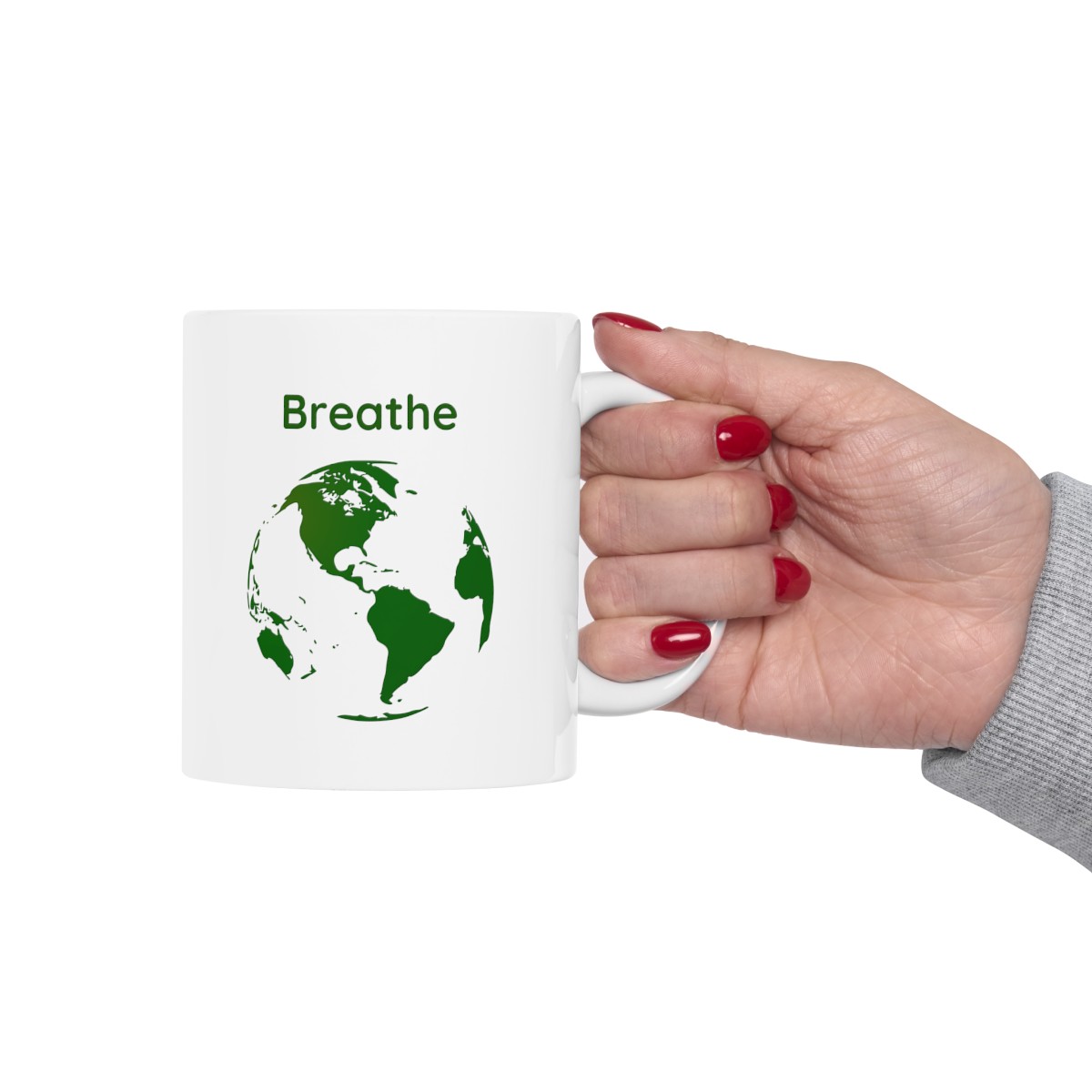 Breath with the Earth | Breathflow Logo | Ceramic Mug 11oz product thumbnail image