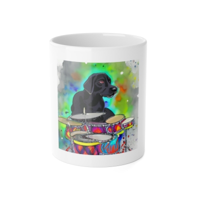 "Gracie Plays the Drums" Ceramic Mug