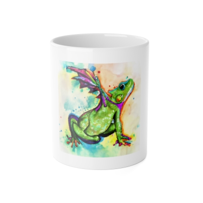 "Mossy's Dragon Frog" Ceramic Mug