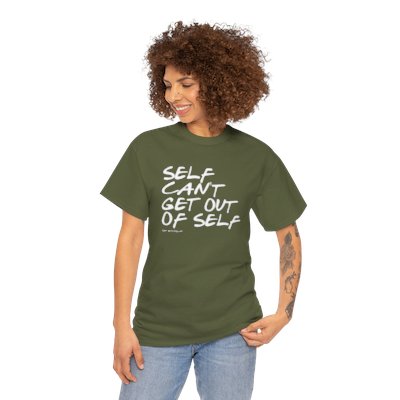 Self Can't... Unisex Heavy Cotton Tee : White Ink