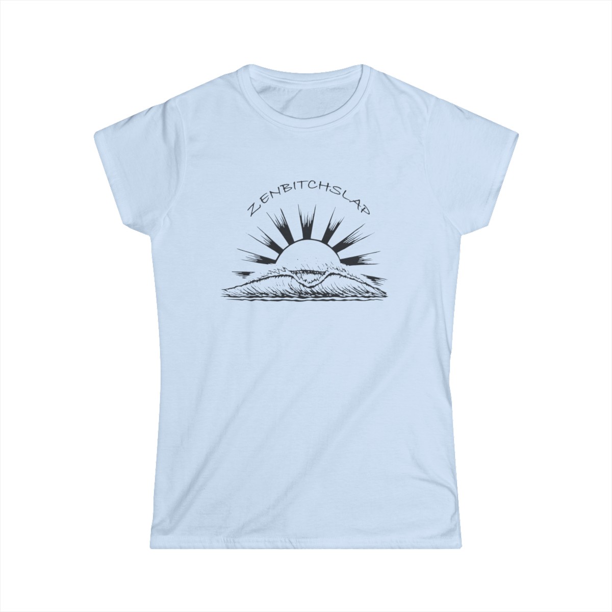 Sun Wave - Women's Softstyle Tee: Black Ink product main image