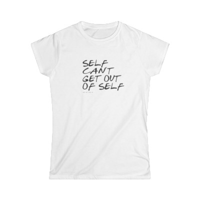 Self Can't... - Women's Softstyle Tee: Black Ink