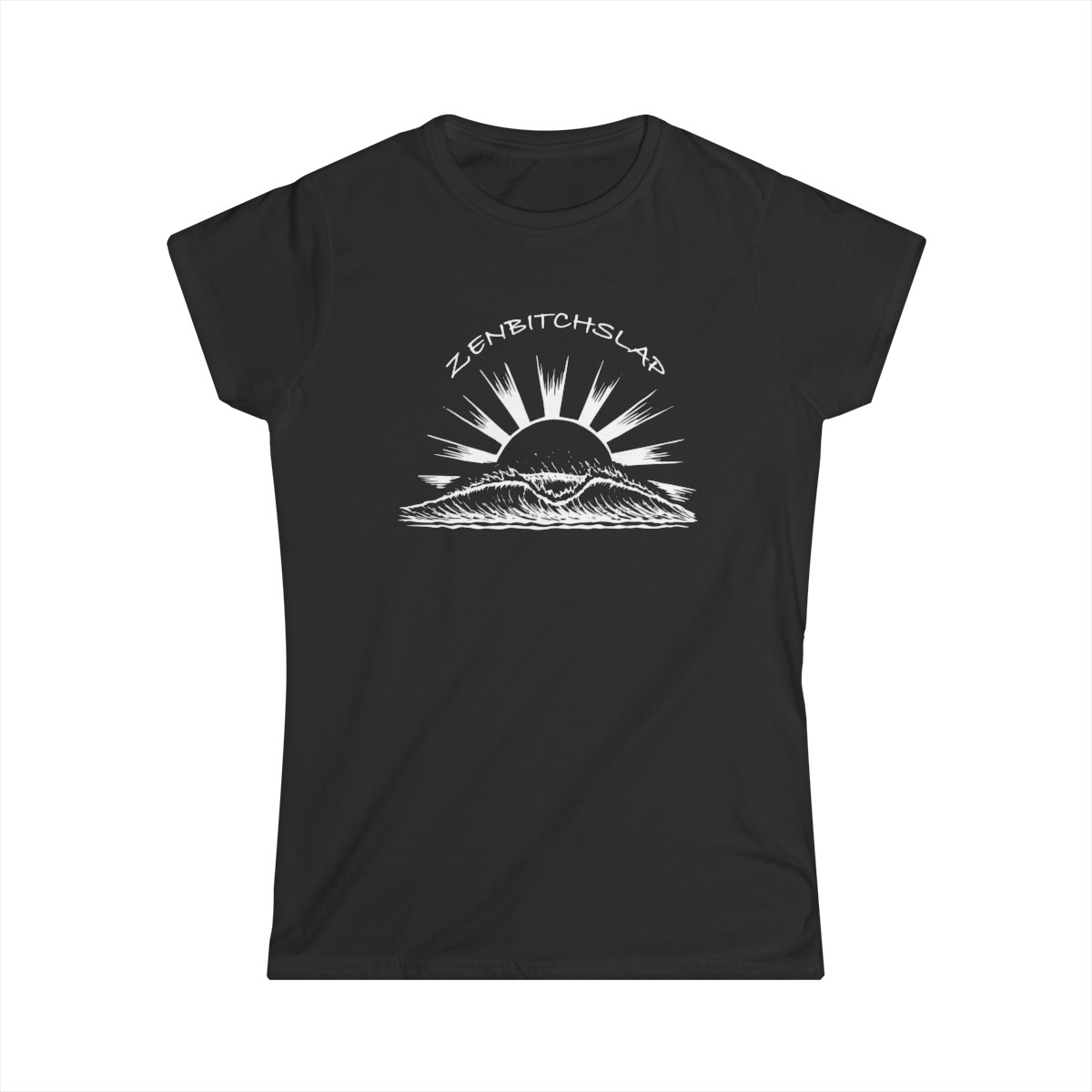 Sun Wave - Women's Softstyle Tee: White Ink product main image