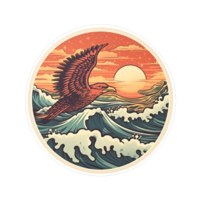 Hawk Ocean Sticker