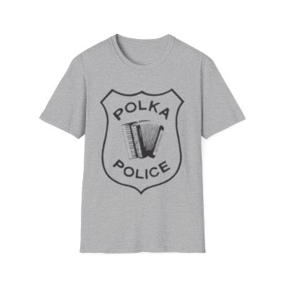 Polka Police Badge - Unisex Softstyle T-Shirt
