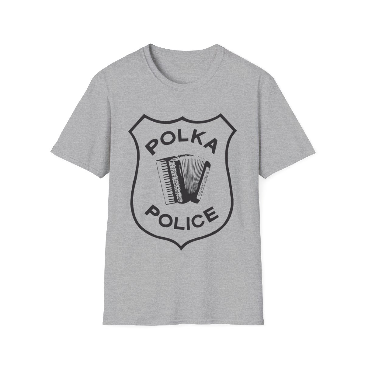 Polka Police Badge - Unisex Softstyle T-Shirt product thumbnail image