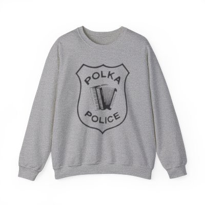 Polka Police Badge - Unisex Heavy Blend™ Crewneck Sweatshirt
