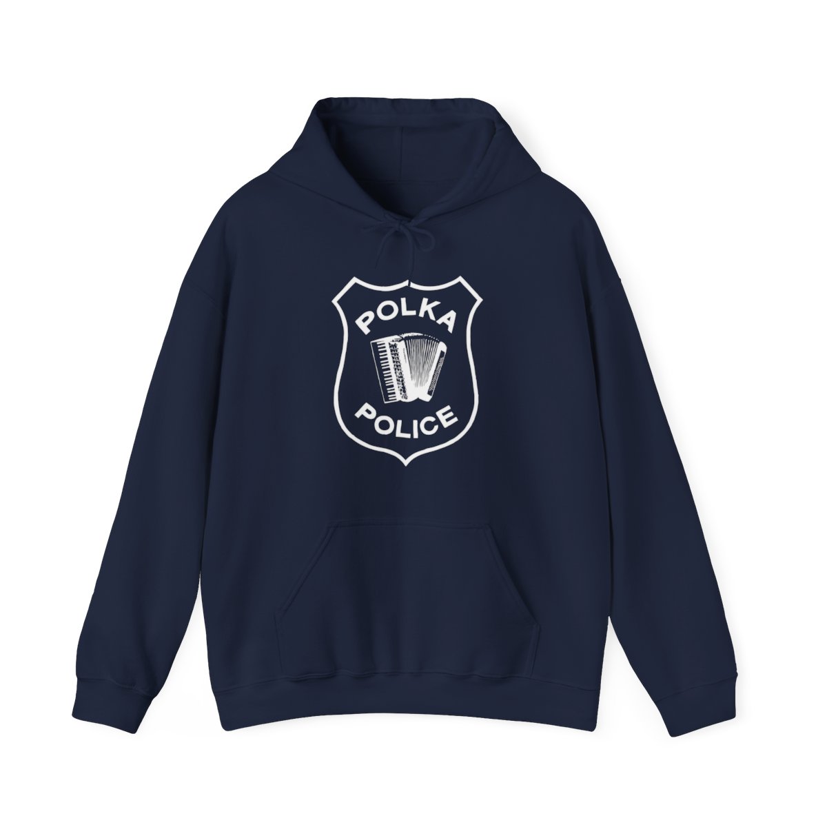 Polka Police Badge - Unisex Heavy Blend™ Hooded Sweatshirt product main image