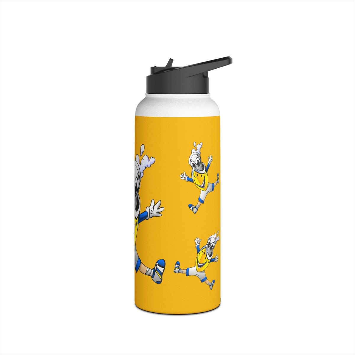 BUDDY CRUISE Stainless Steel YELLOW Water Bottle, Standard Lid product thumbnail image