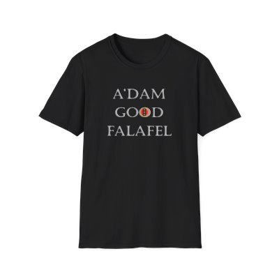 "A'Dam Good Falafel" Unisex Softstyle T-Shirt