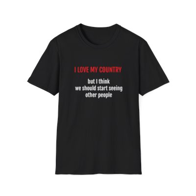 "I Love My Country" Unisex Softstyle T-Shirt