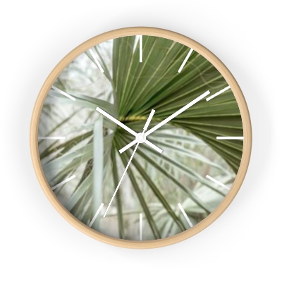 Palm Leaf - Wall Clock