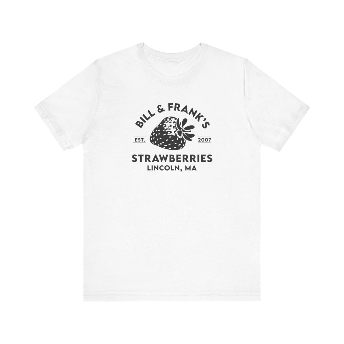 Bill and Frank Strawberry TLOU Strawberries Short Sleeve Unisex T-Shirt product main image