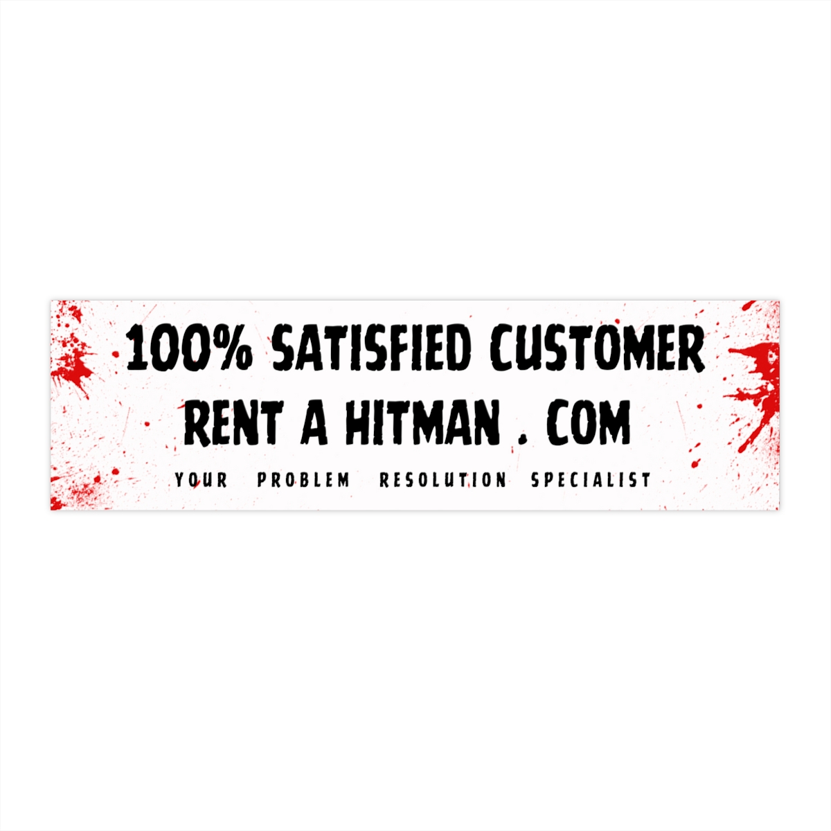 100% Satisfied Customer - Bumper Stickers product main image