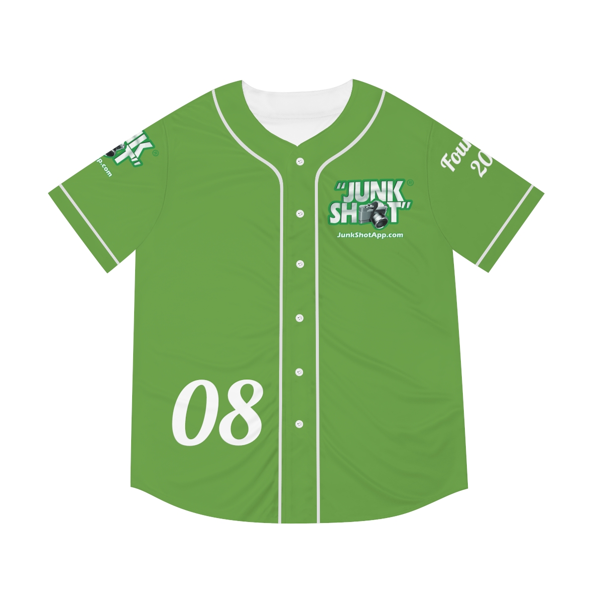 "JUNK SHOT -C.A.R.E." Men's Baseball Jersey (GREEN) product thumbnail image
