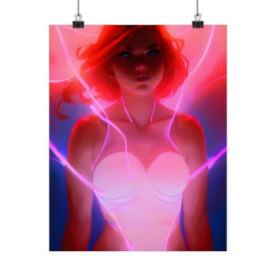 Premium Poster (Matte): Girl Power Pink Defender