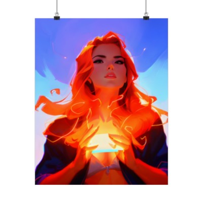 Premium Poster (Matte): Girl Power Red Terror