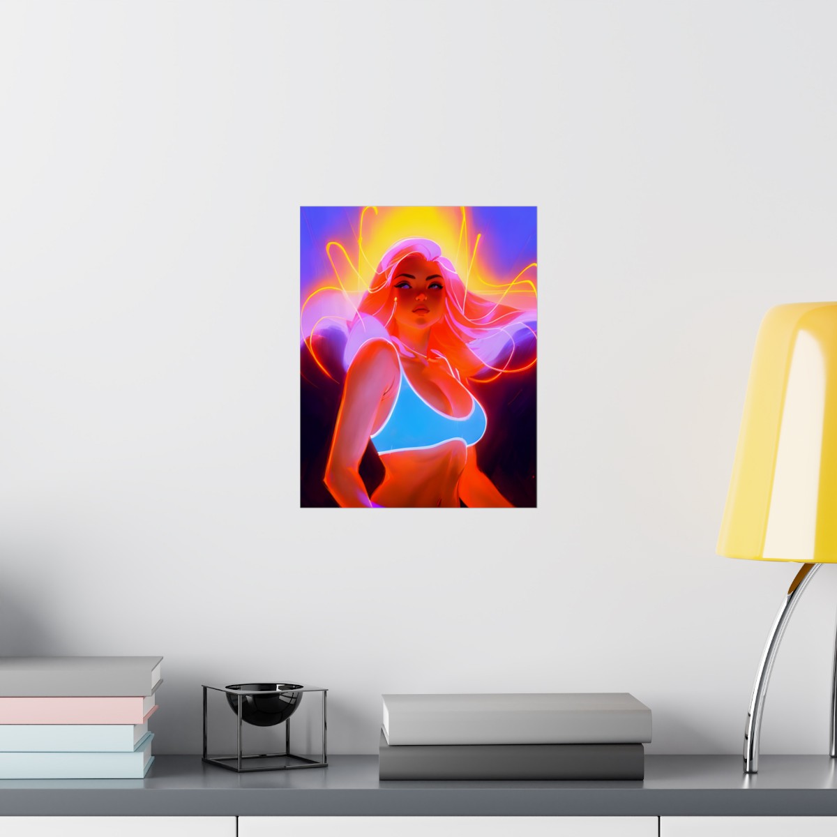 Premium Poster (Matte): Girl Power Vibrant Radiation product thumbnail image