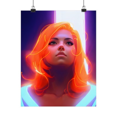 Premium Poster (Matte): Girl Power Energy Phoenix