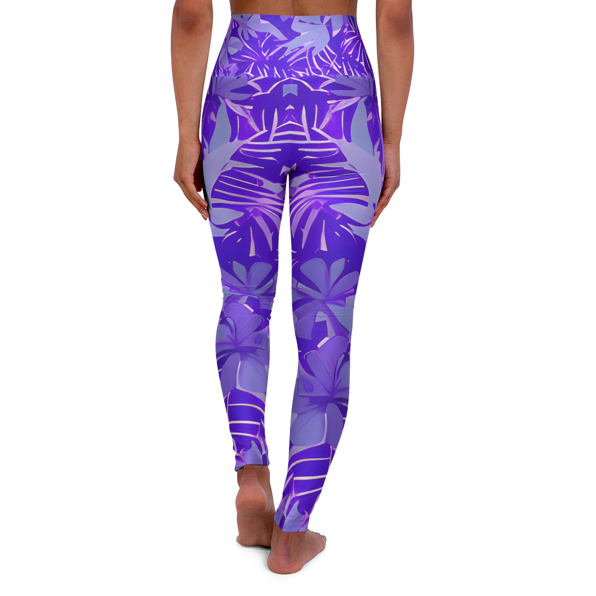 Purple Expressions: High Waisted Yoga Leggings product thumbnail image