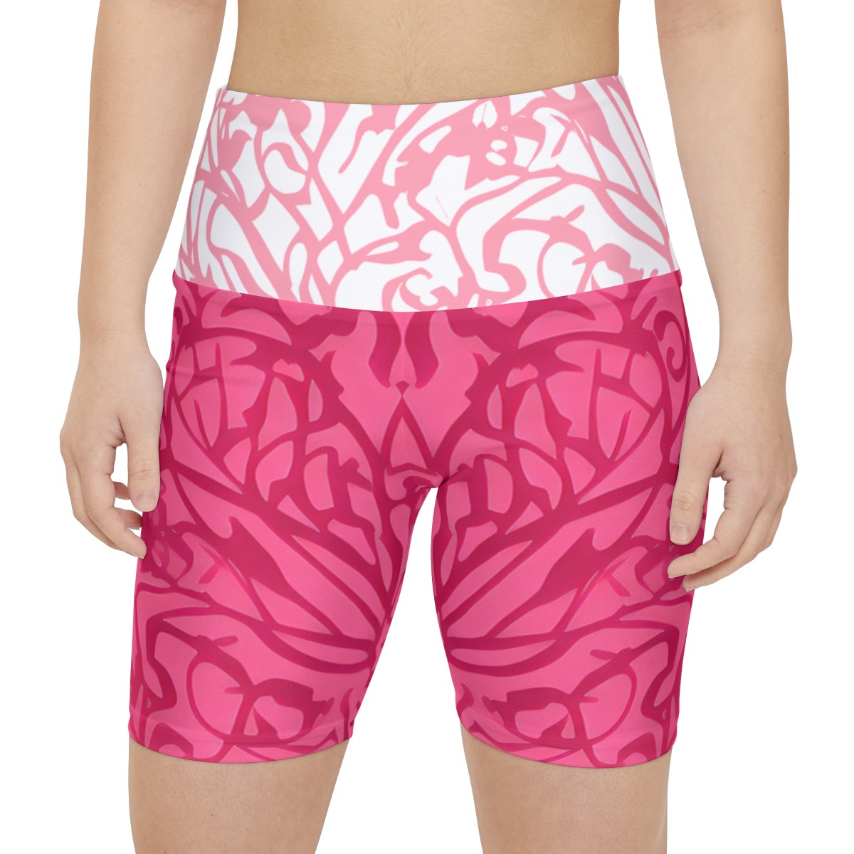 Pink on Blush: Women's Workout Shorts product thumbnail image