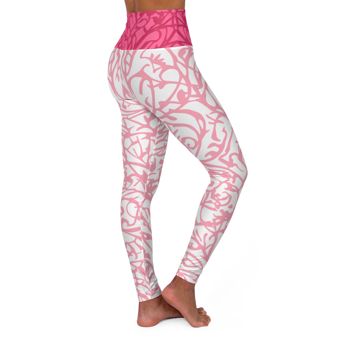 Blush on Pink: High Waisted Yoga Leggings product main image