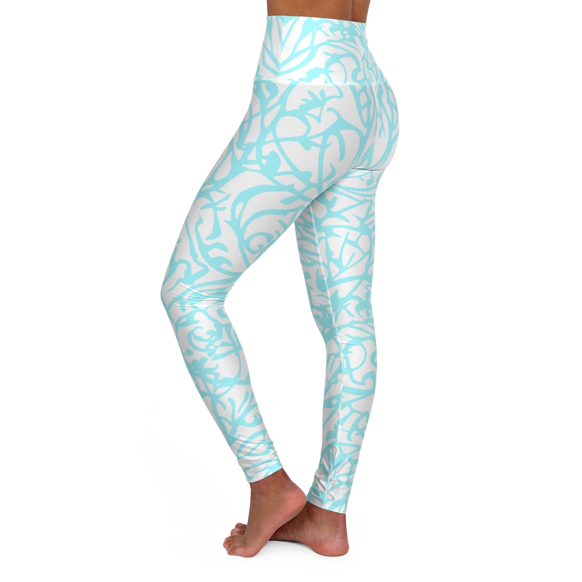 Sylph Blue: High Waisted Yoga Leggings product thumbnail image