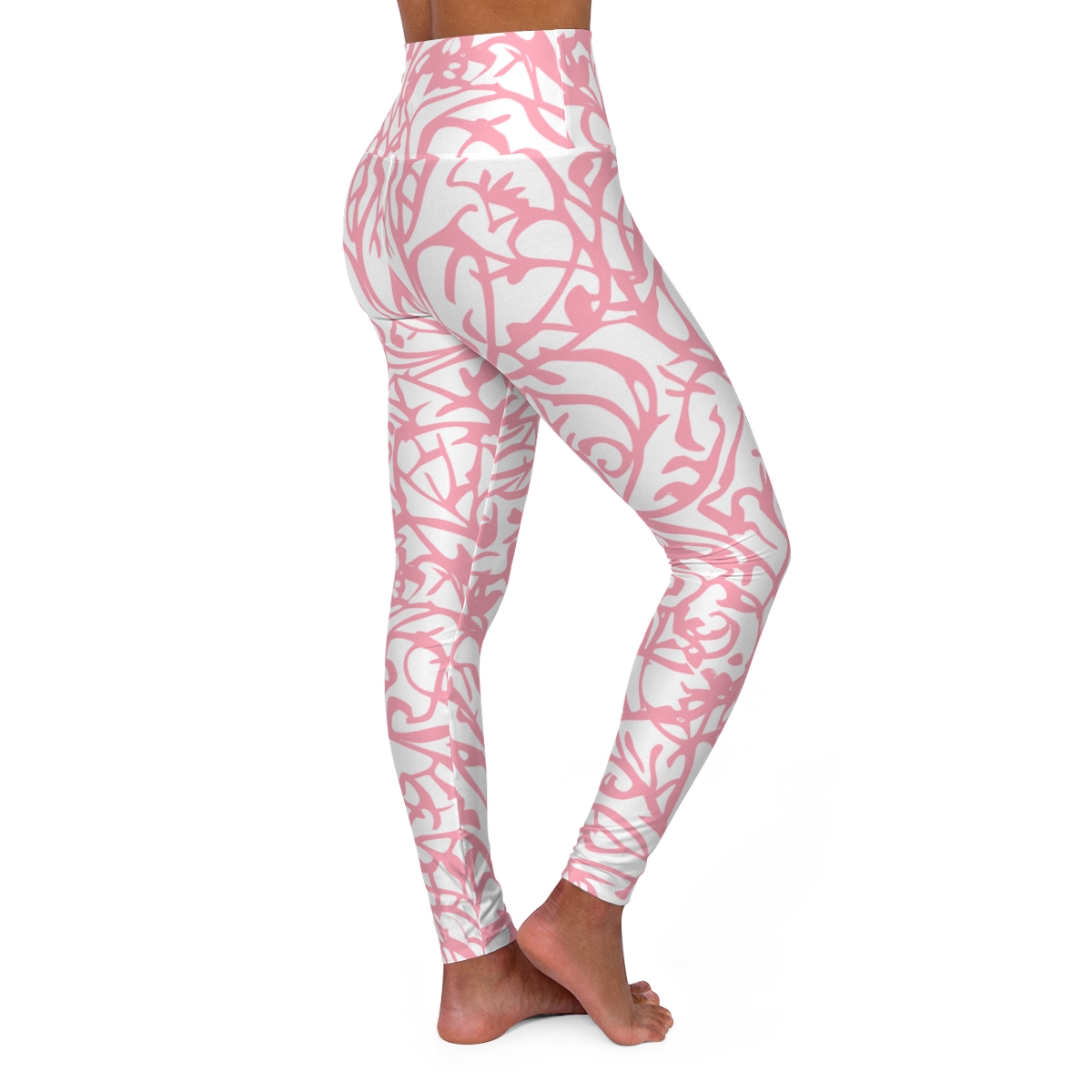 Pink on Pink: High Waisted Yoga Leggings product main image