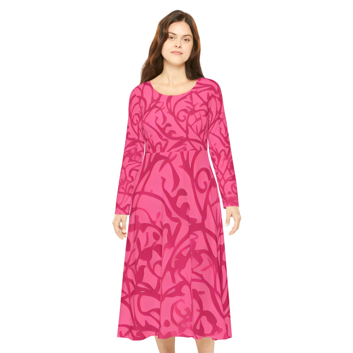 Blush: Women's Long Sleeve Dance Dress product main image
