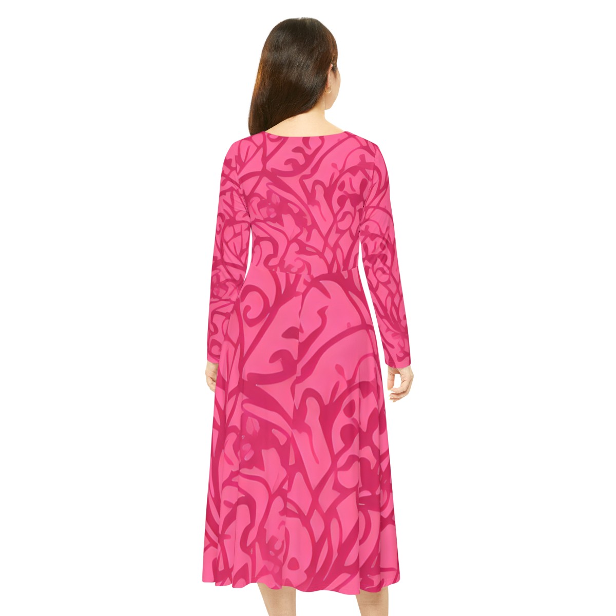 Blush: Women's Long Sleeve Dance Dress product thumbnail image