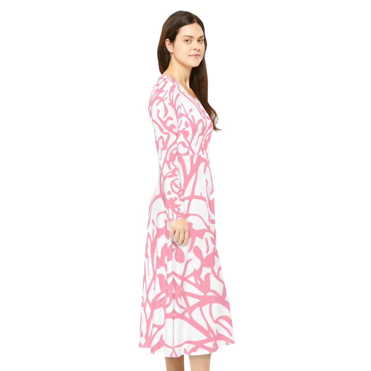 Pink: Women's Long Sleeve Dance Dress product thumbnail image