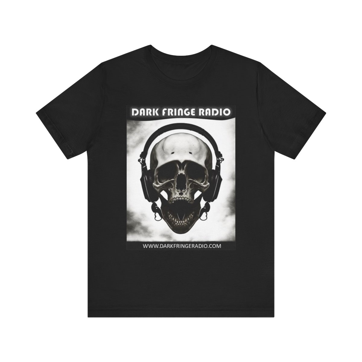 Dark Fringe Radio "Death's Head"-Unisex Jersey Short Sleeve Tee product thumbnail image