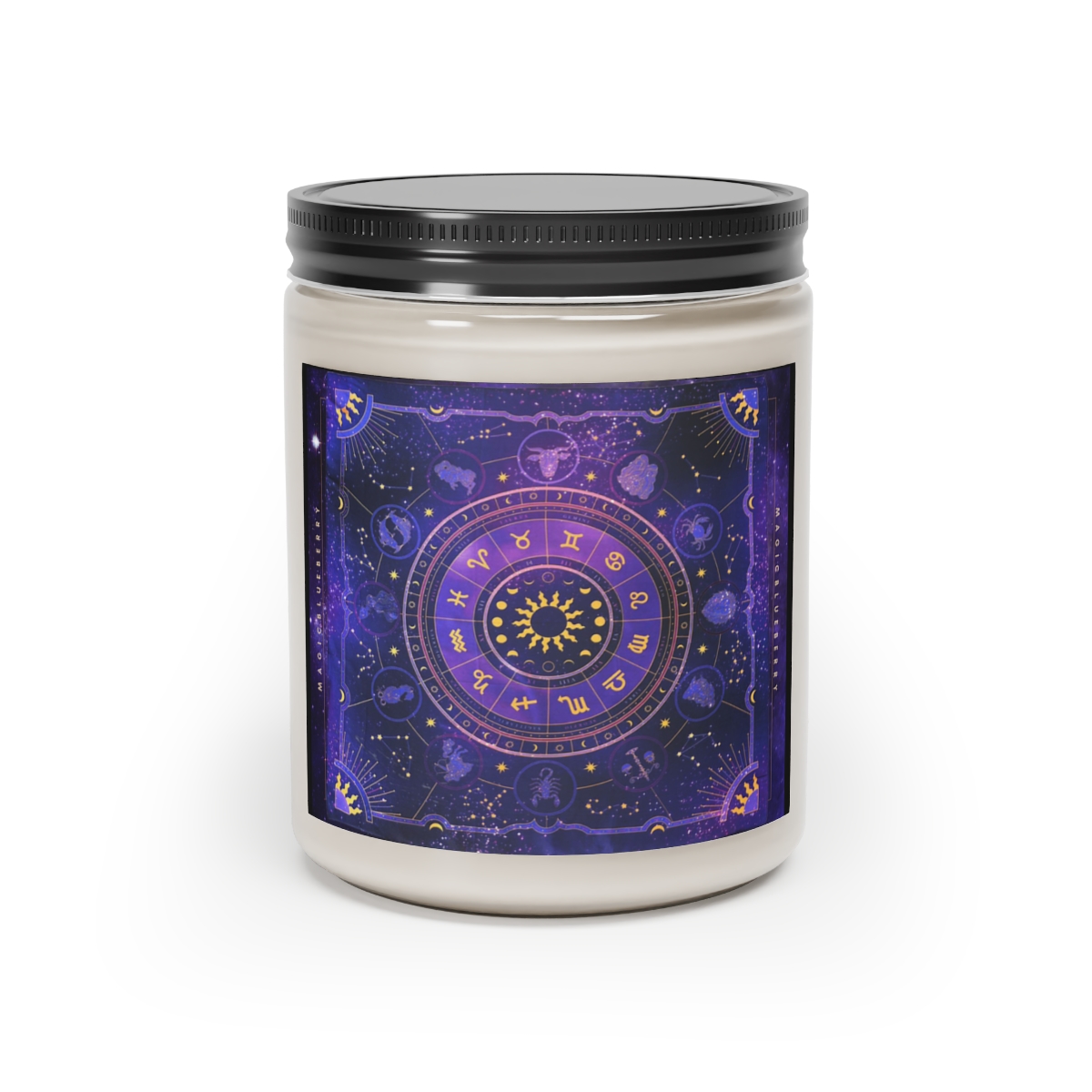 Cosmic Purple Moon-Scented Soy Wax Candle | Cosmic Clear Candle | Moon Spell Candle | Coconut Soy Candle 9oz | Positive Quote Aromatherapy product thumbnail image
