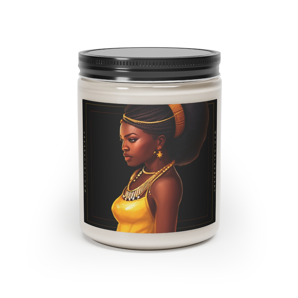 Black Girl Magic N05 -Scented Soy Wax Candle | Clear Jar | Manifestation Spell Candle Jar | Coconut Soy Candle 9oz | Aromatherapy product thumbnail image