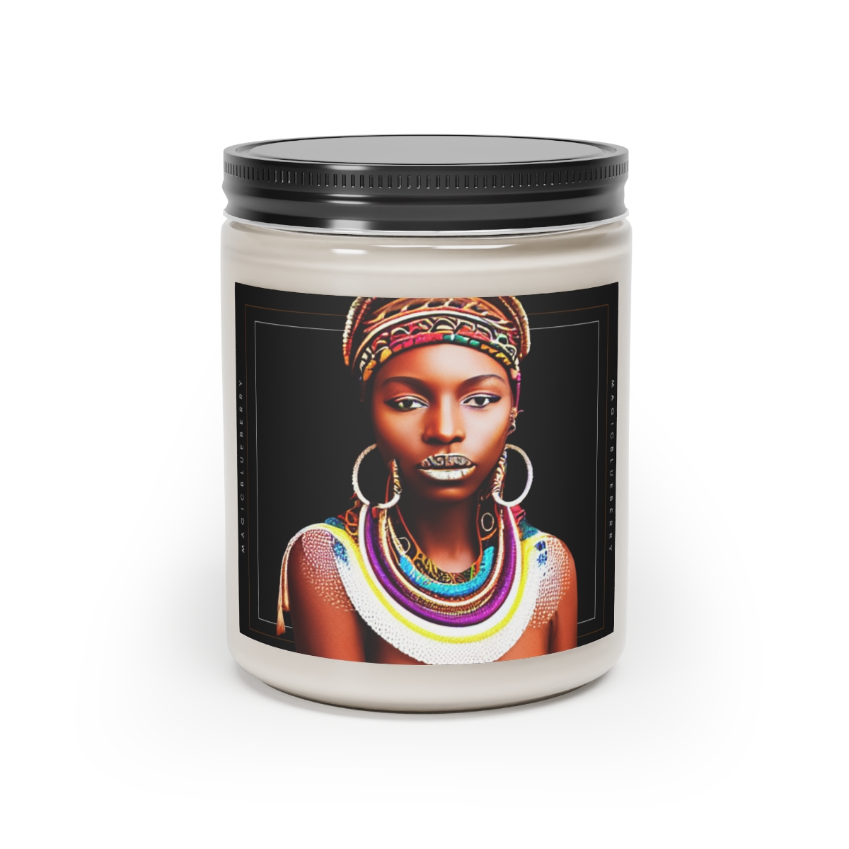 Black Girl Magic N03 -Scented Soy Wax Candle | Clear Jar | Manifestation Spell Candle Jar | Coconut Soy Candle 9oz | Aromatherapy product thumbnail image