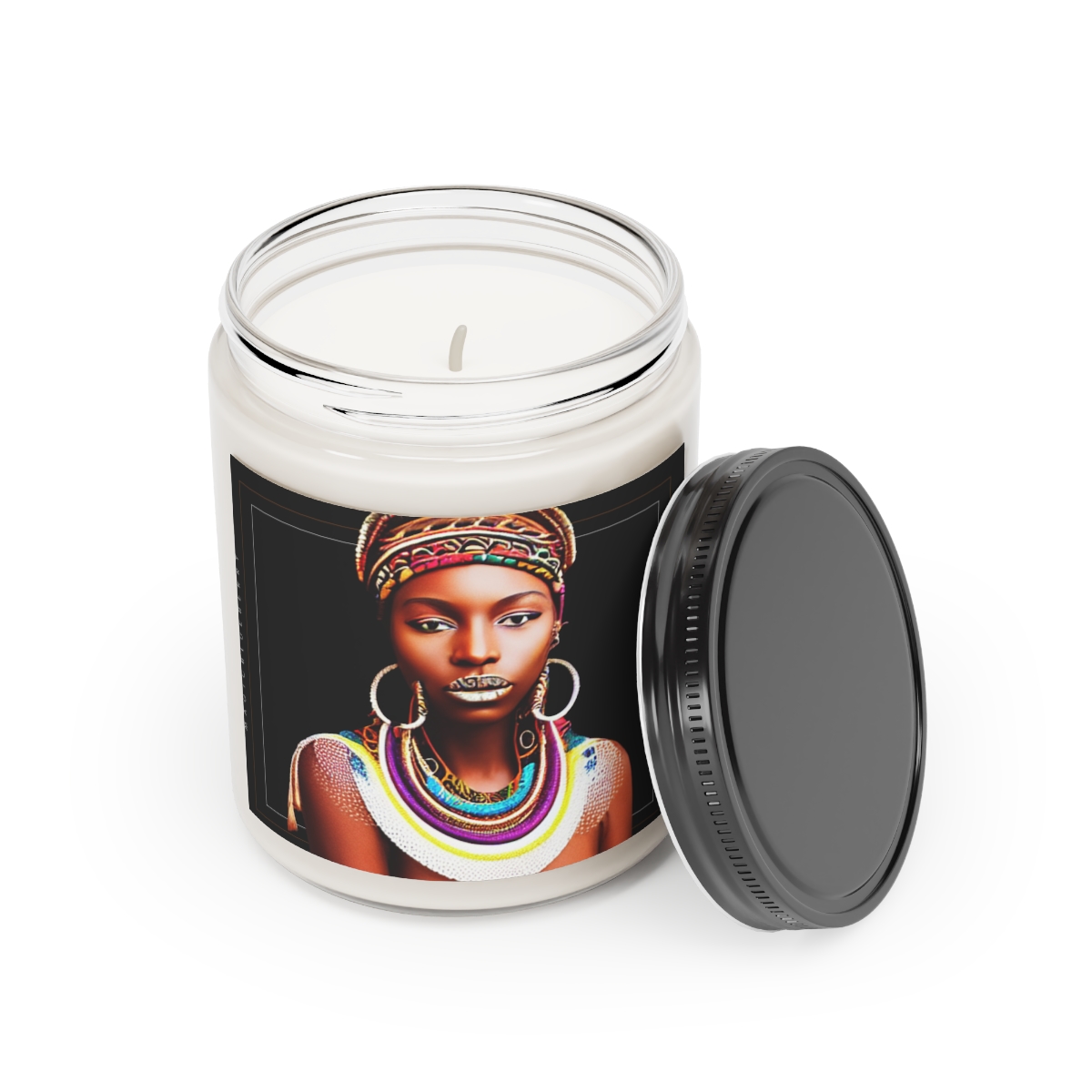 Black Girl Magic N03 -Scented Soy Wax Candle | Clear Jar | Manifestation Spell Candle Jar | Coconut Soy Candle 9oz | Aromatherapy product thumbnail image