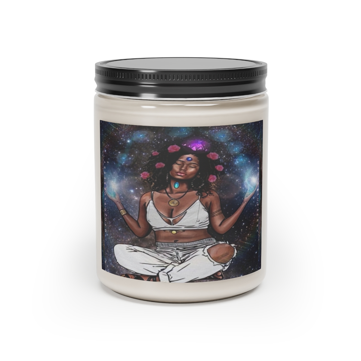 Black Girl Magic N02 -Scented Soy Wax Candle | Clear Jar | Manifestation Spell Candle Jar | Coconut Soy Candle 9oz | Aromatherapy product thumbnail image