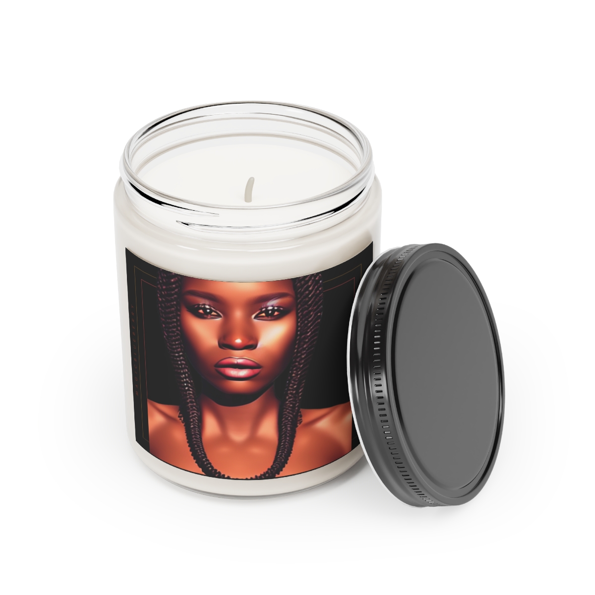 Black Girl Magic N04 -Scented Soy Wax Candle | Clear Jar | Manifestation Spell Candle Jar | Coconut Soy Candle 9oz | Aromatherapy product thumbnail image