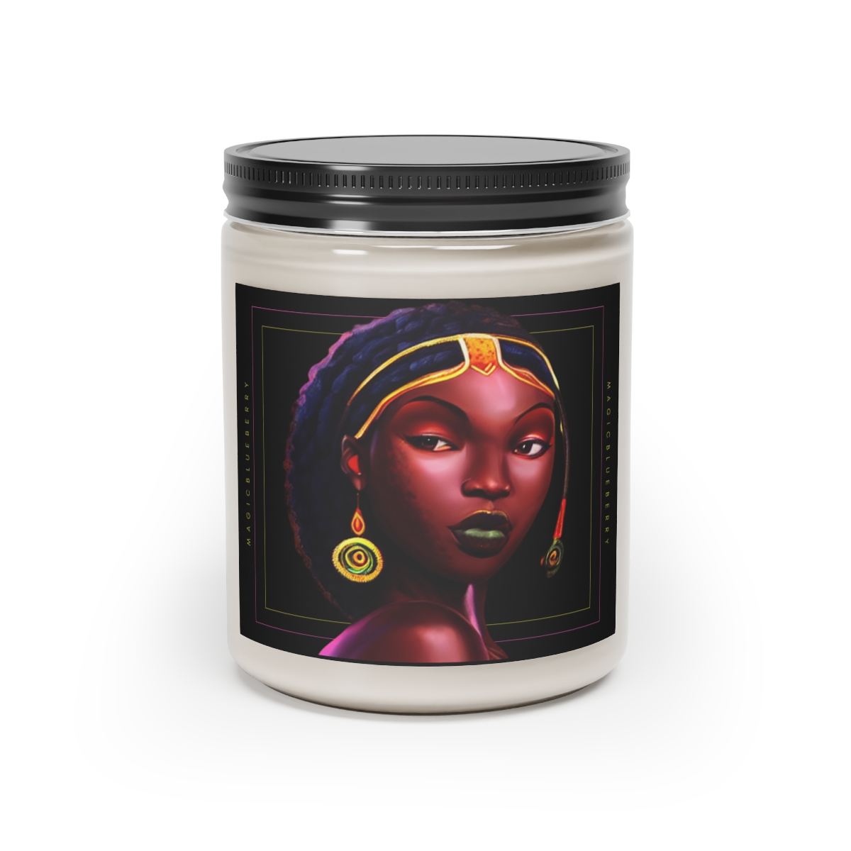 Black Girl Magic N06 -Scented Soy Wax Candle | Clear Jar | Manifestation Spell Candle Jar | Coconut Soy Candle 9oz | Aromatherapy product thumbnail image