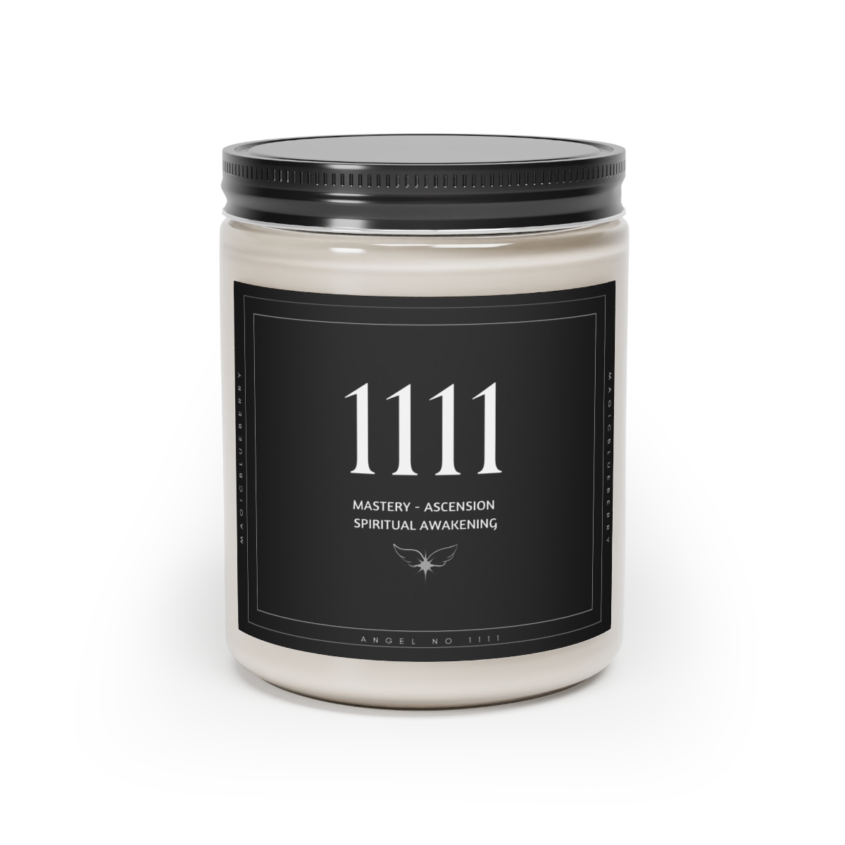 Angel Spell 1111 - Scented Vegan Soy Wax Candles, Clear Jar Candle, Spell Candles, Sassy Candle, Vegan Candle, Cotton Wick Candle product thumbnail image
