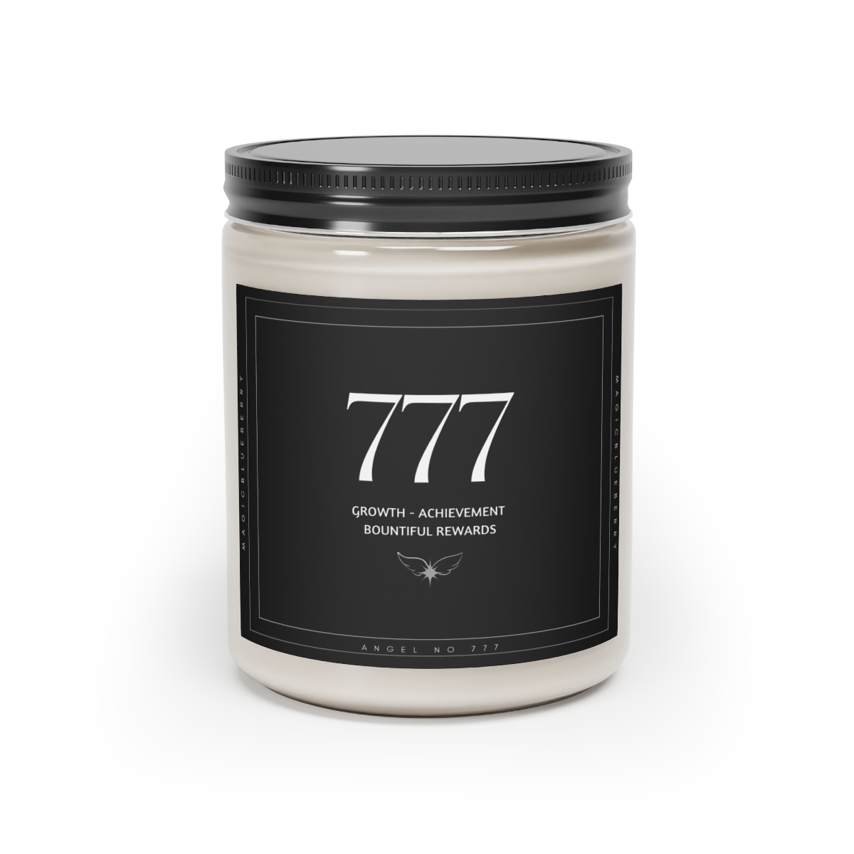 Angel Spell 777 - Scented Vegan Soy Wax Candles, Clear Jar Candle, Spell Candles, Sassy Candle, Vegan Candle, Cotton Wick Candle product thumbnail image