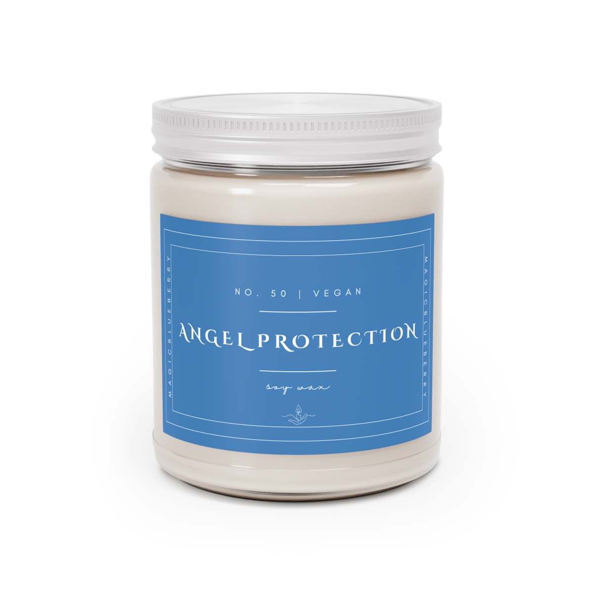 Protection - Scented Soy Wax Candle | Clear Jar Candle | Vegan Manifestation Soy Candle | Coconut Soy Candle9oz | Positive Quote Candl product thumbnail image