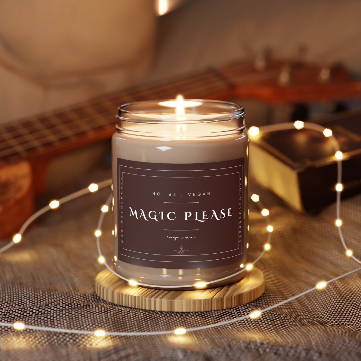Magic Please - Scented Soy Wax Candle | Clear Jar Candle | Vegan Soy Candle | Coconut Soy Candle | Magic Spell product thumbnail image