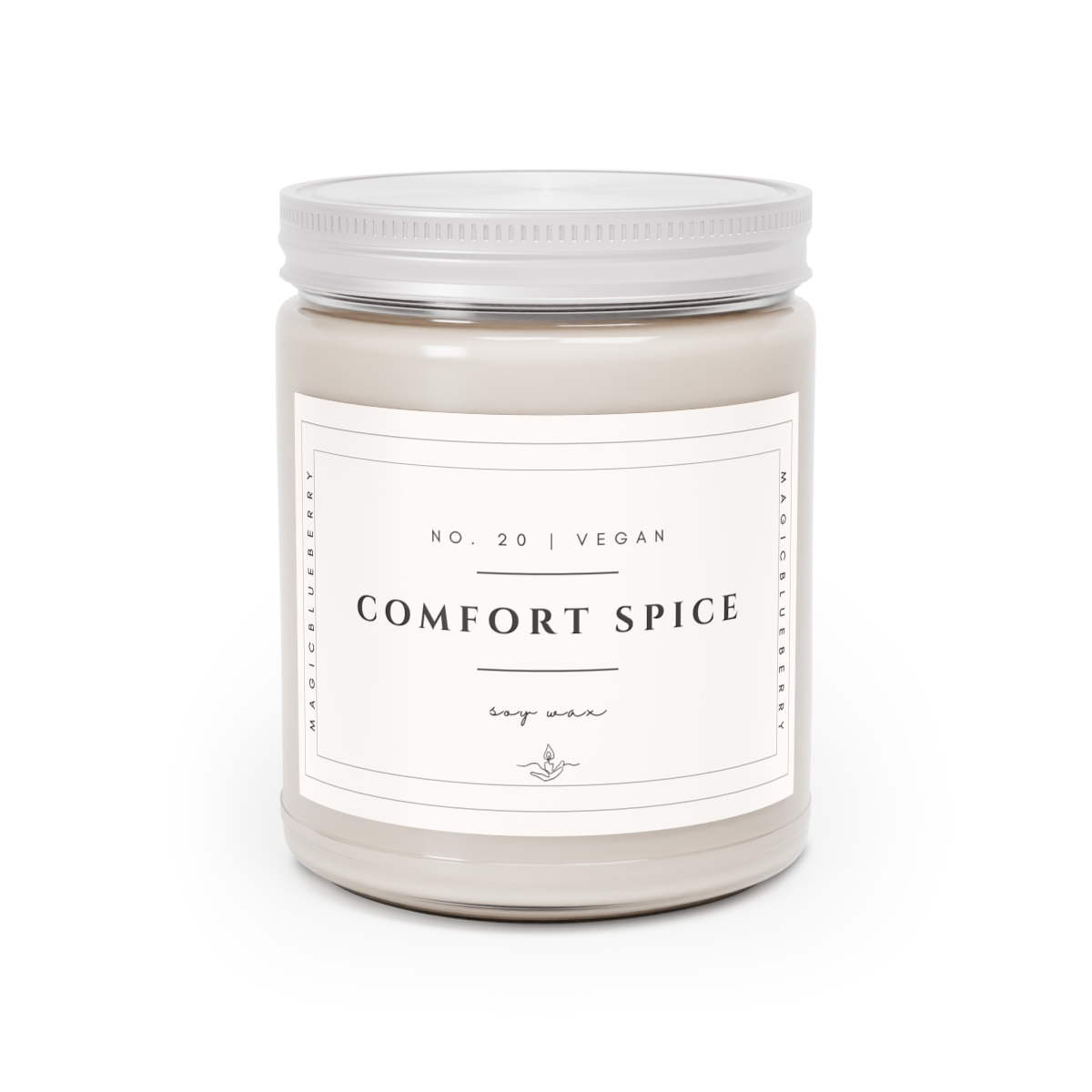 Comfort Spice-Scented Soy Wax Candle | Clear Jar Candle | Vegan Soy Candle | Coconut Soy Candle9oz | Manifestation | Aromatherapy  product thumbnail image
