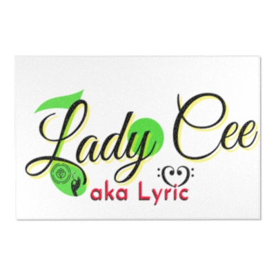 Lady Cee Lyric Logo Area Rugs in Various Sizes
