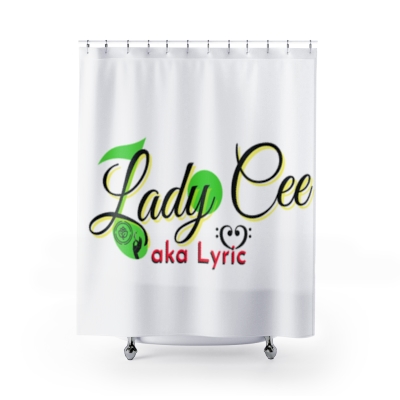 Lady Cee Lyric Logo Shower Curtains