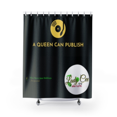 AQCP/LadyCee/MMJ Multi Logo Shower Curtains