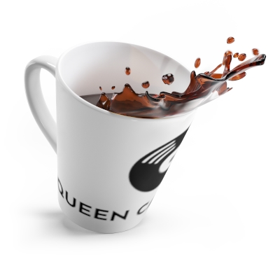 A Queen Can Publish Logo in Black Latte Mug